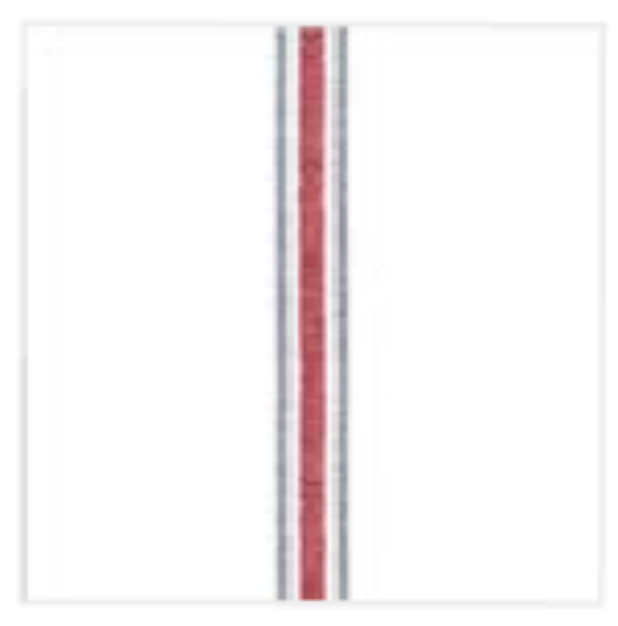 Hvite - red stripe - servietter Paviot