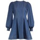 Denim fitted dress