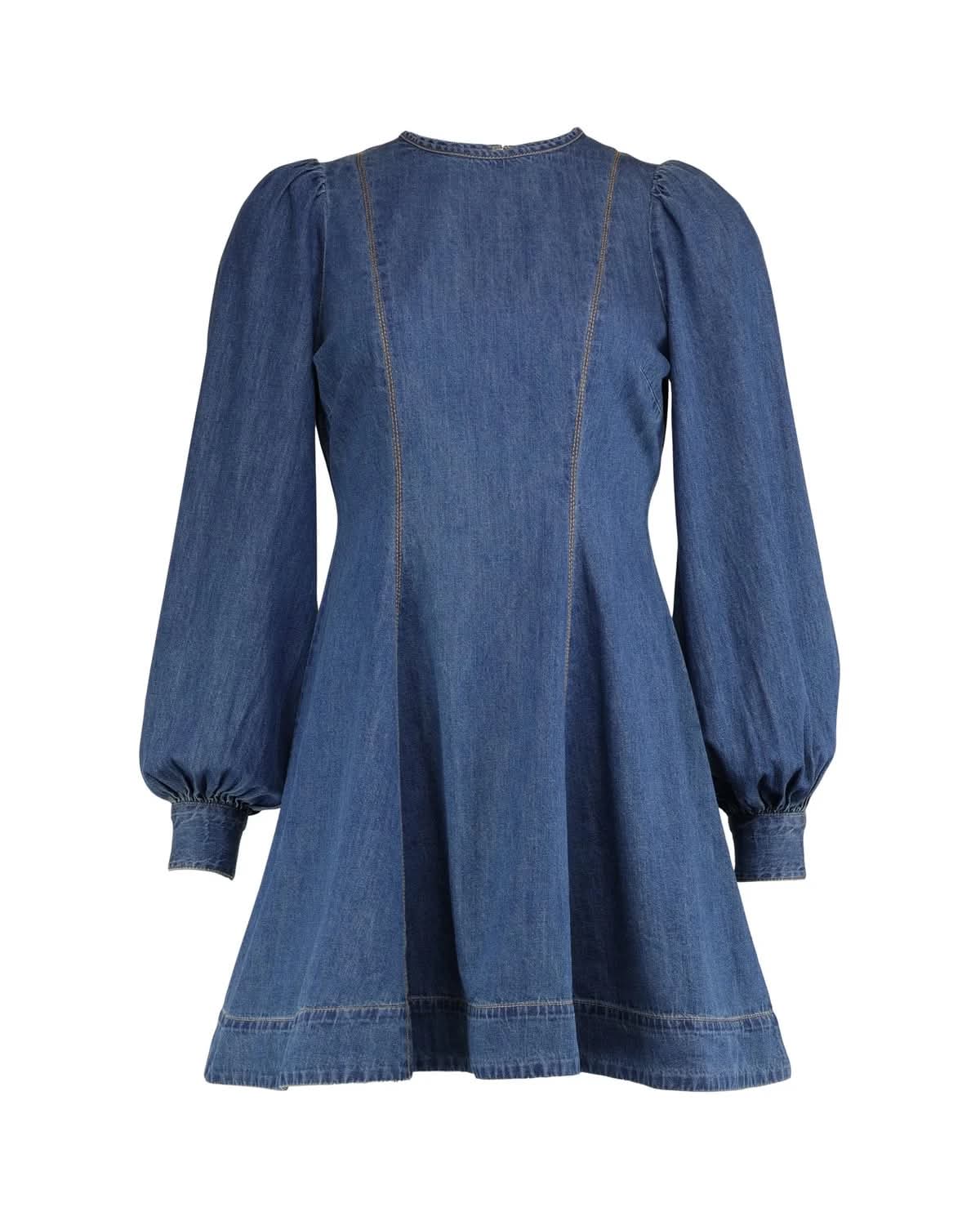 Denim fitted dress