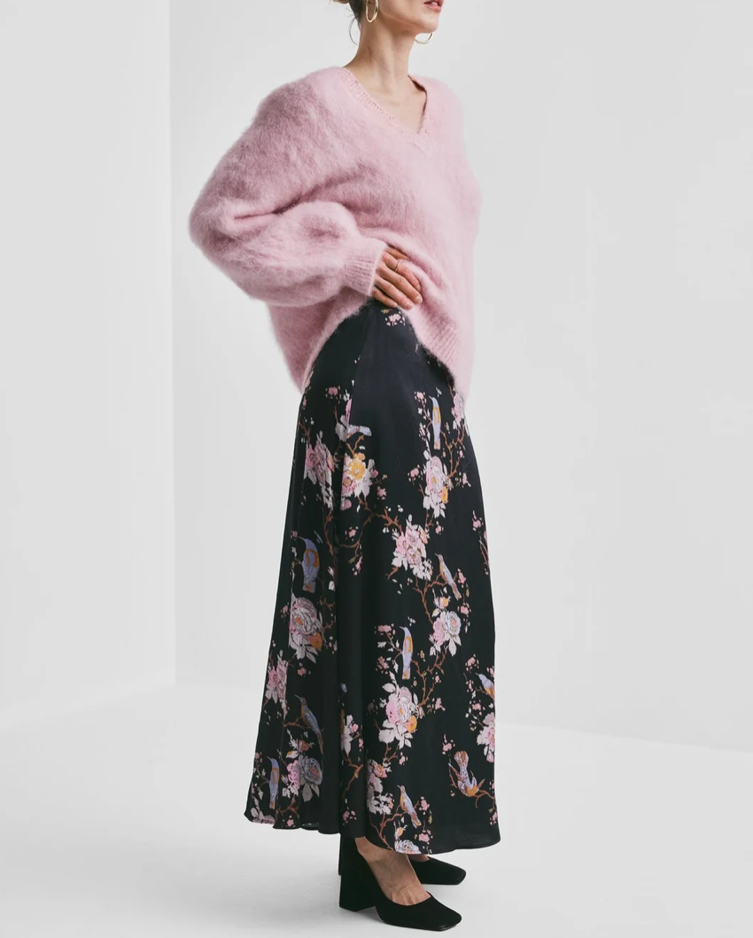 Satin skirt