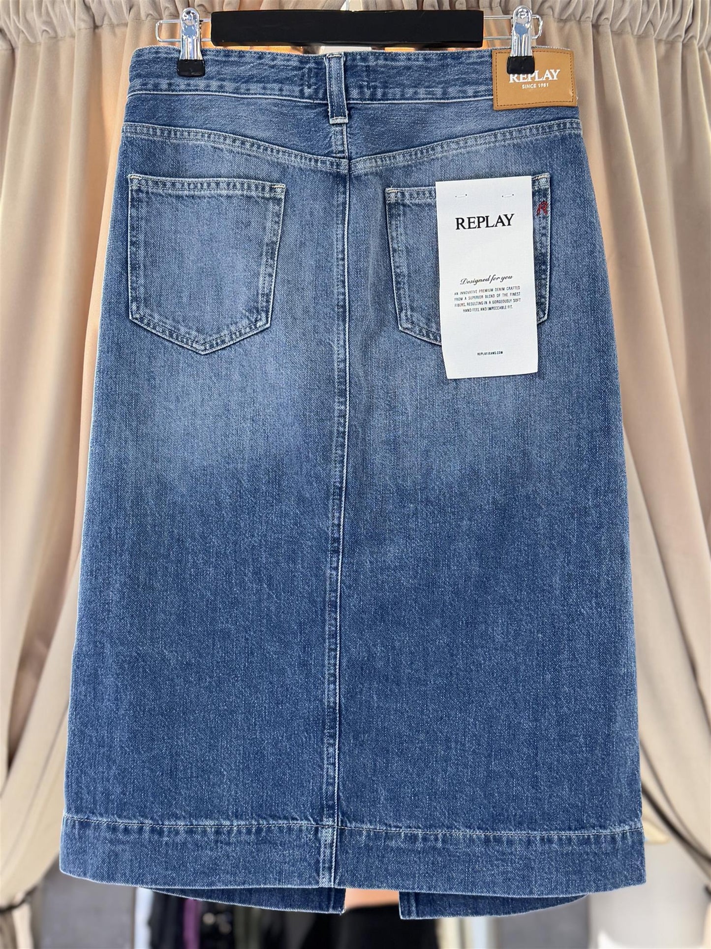 Skirt - blue denim