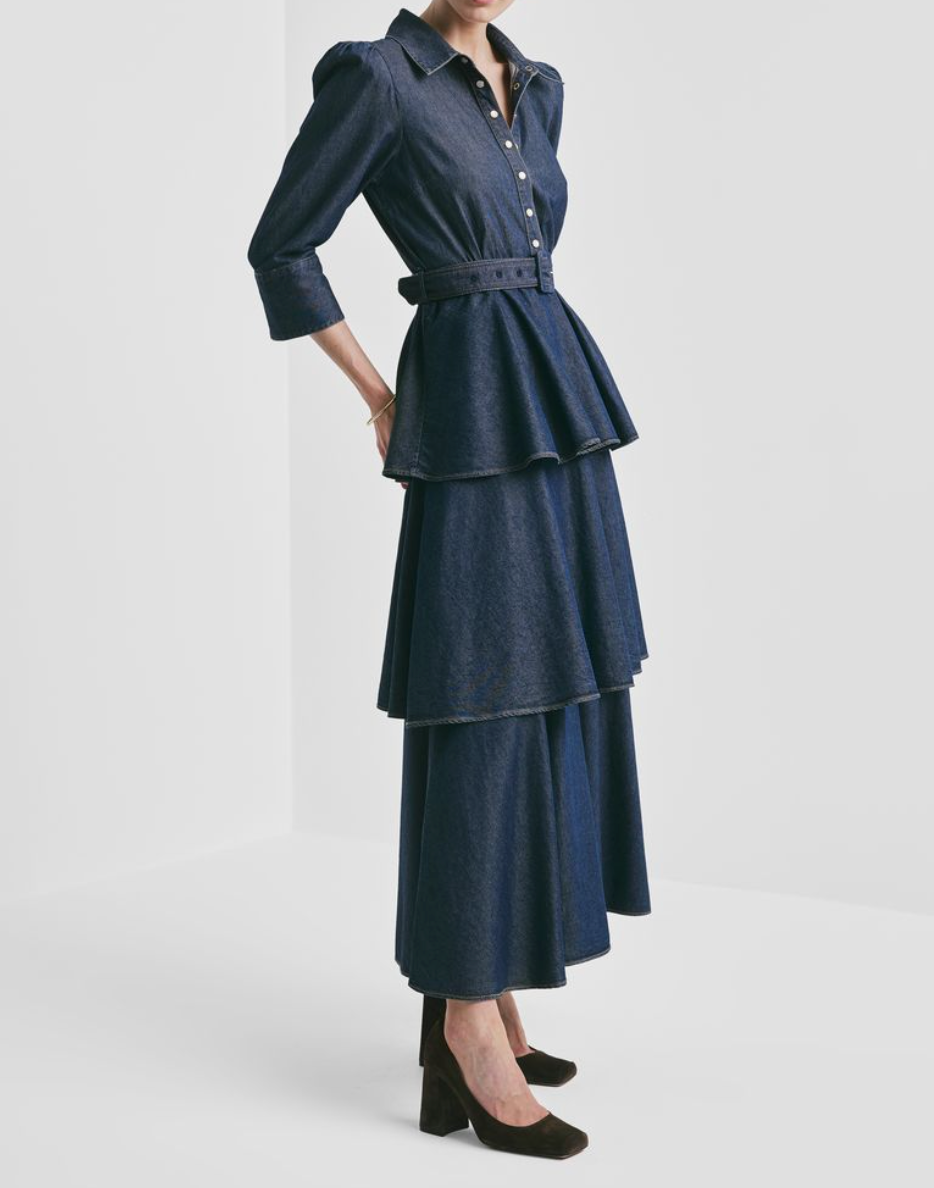 Denim shirt dress