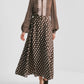 Striped Organza Maxi Skirt