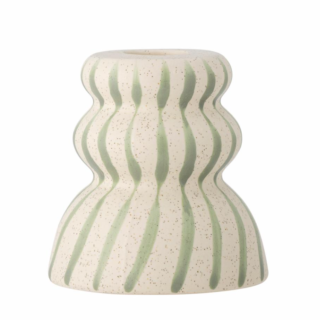 Gabin lysestake - grønn - Stoneware