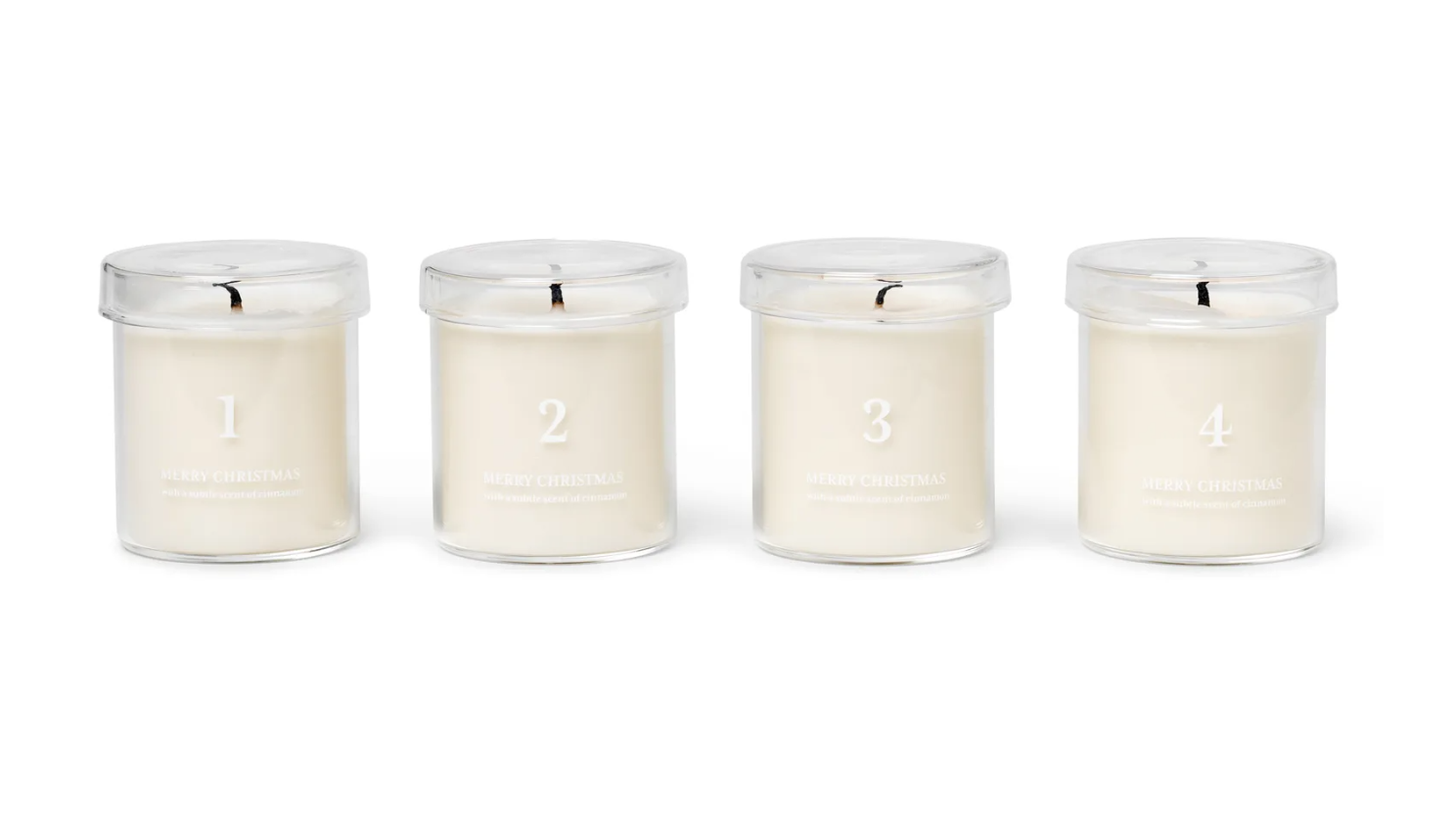 Adventslys sett av 4 - duftlys