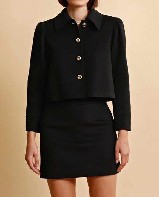 Tailored Mini Skirt - black