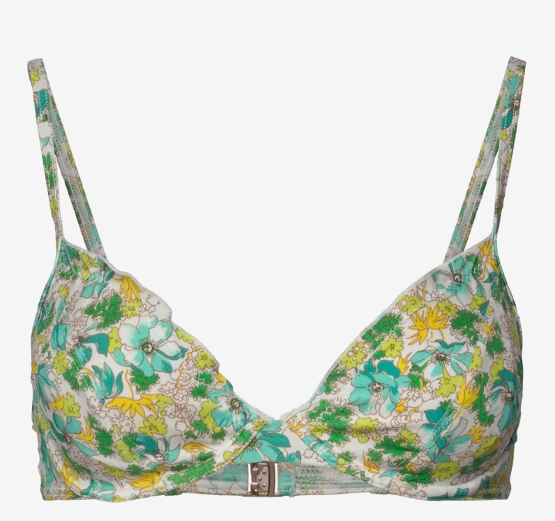 Balconette wavy bikini top