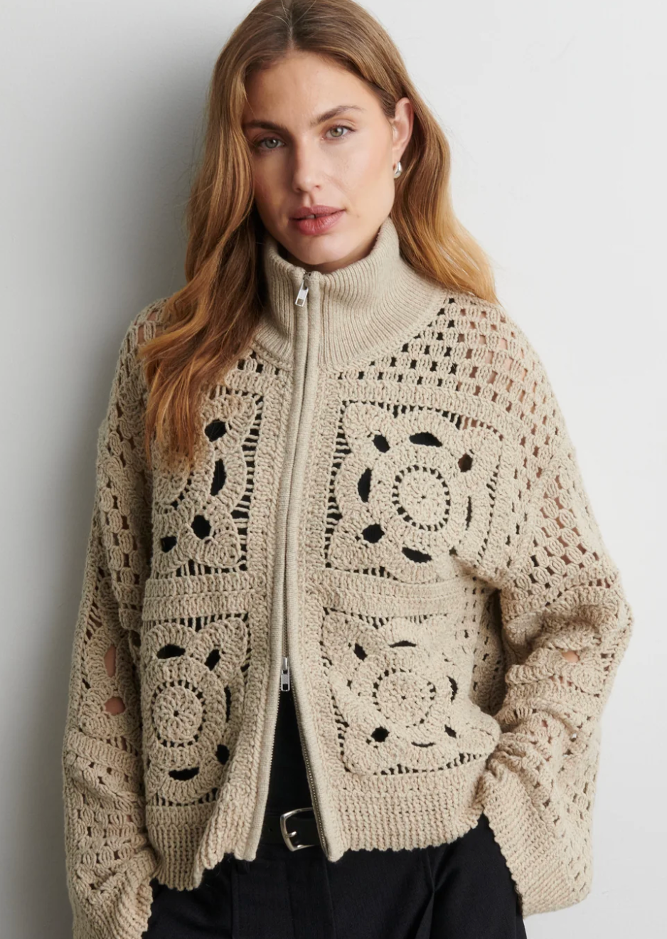 Crosette Knit Cardigan