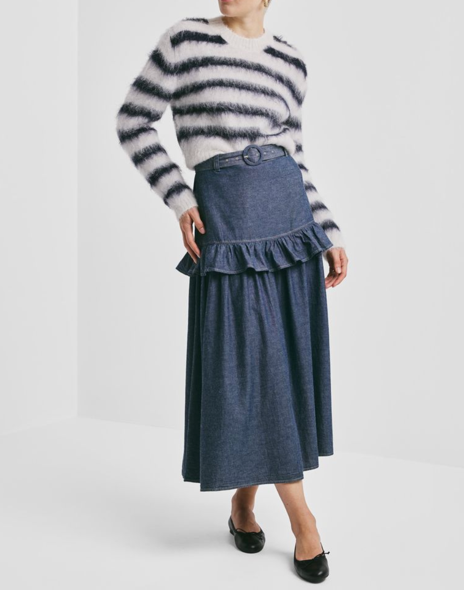 Hairy Knit Fitted Sweater