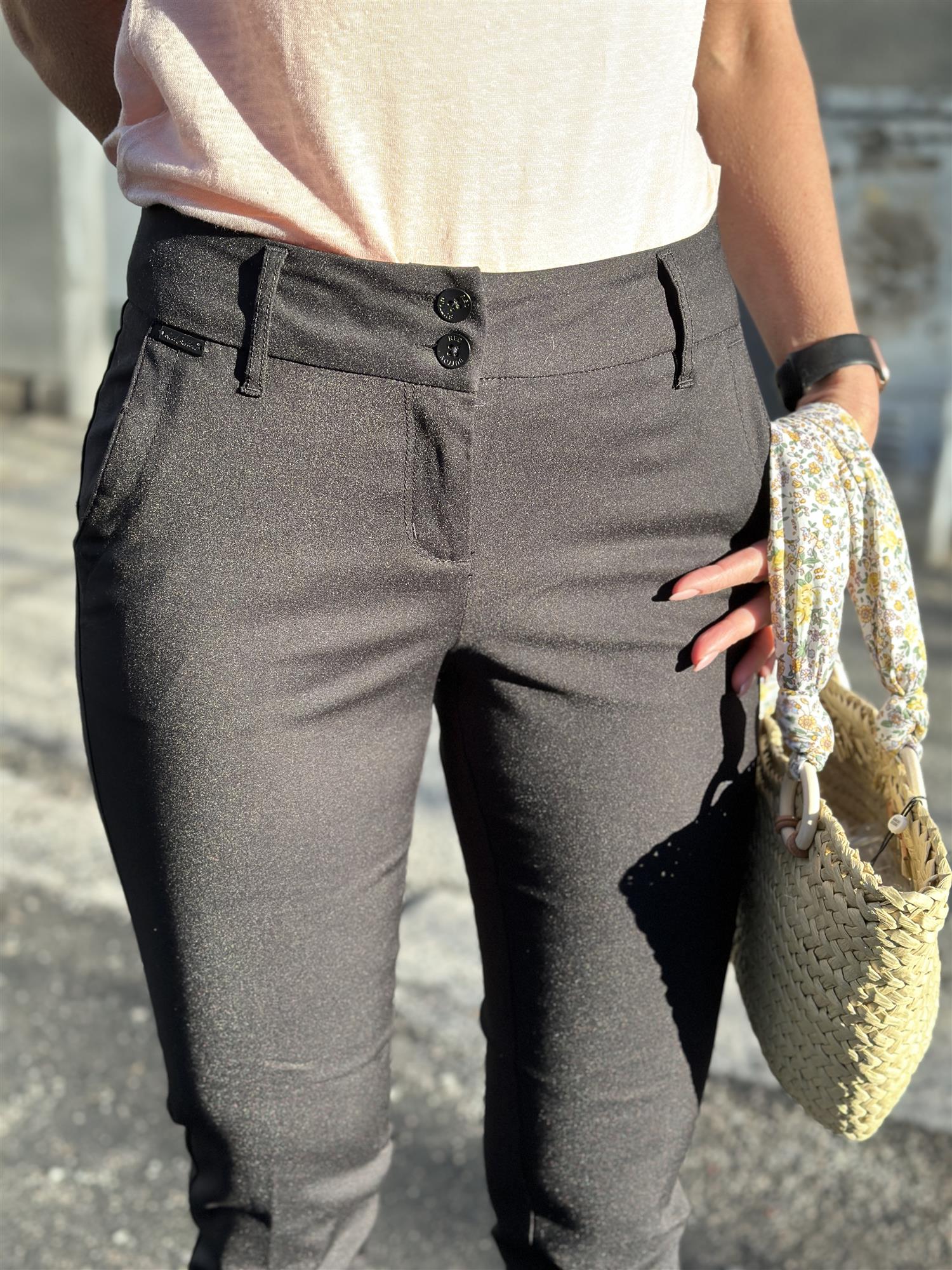 Diana smart colour pants - black