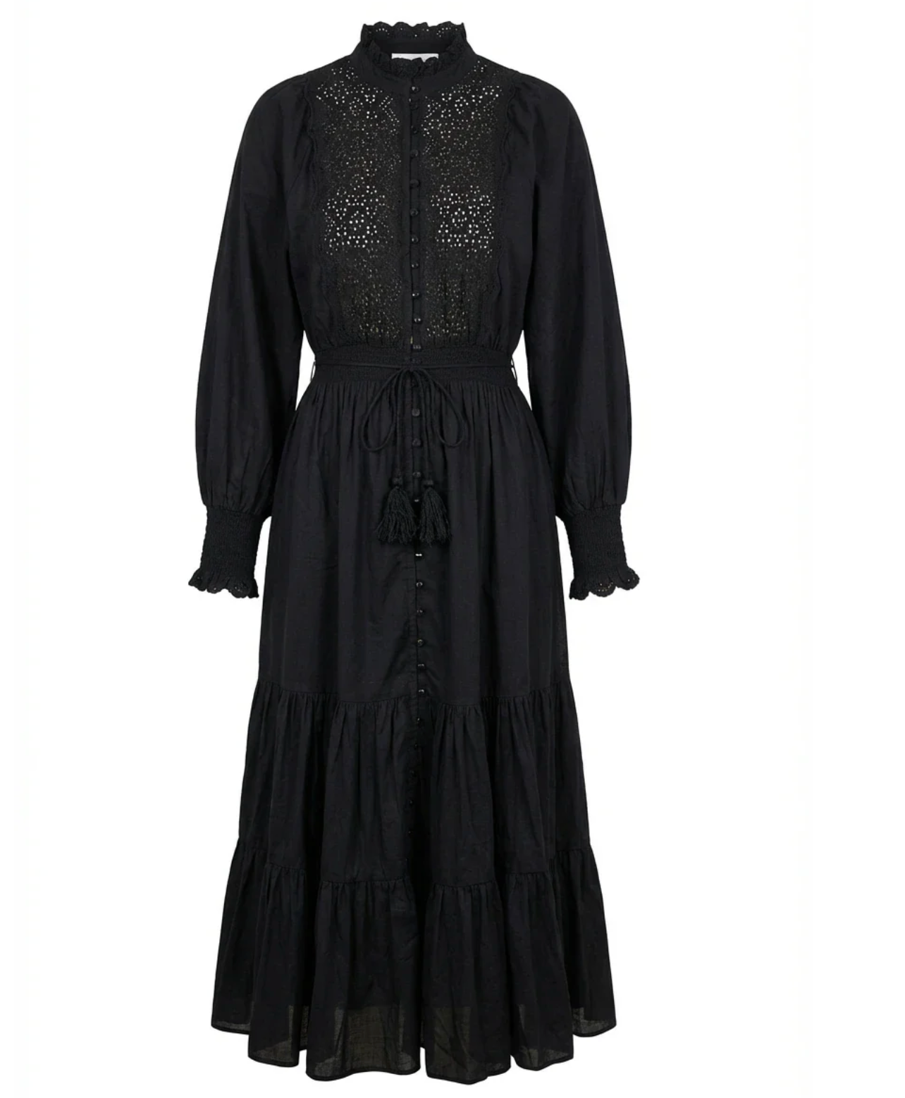 Cotton Slub Midi Dress