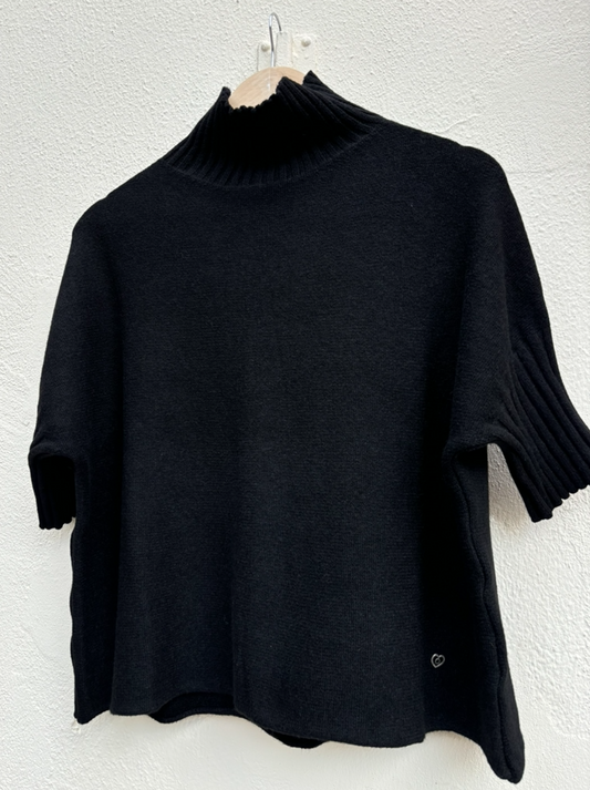 Turtleneck sweater - black
