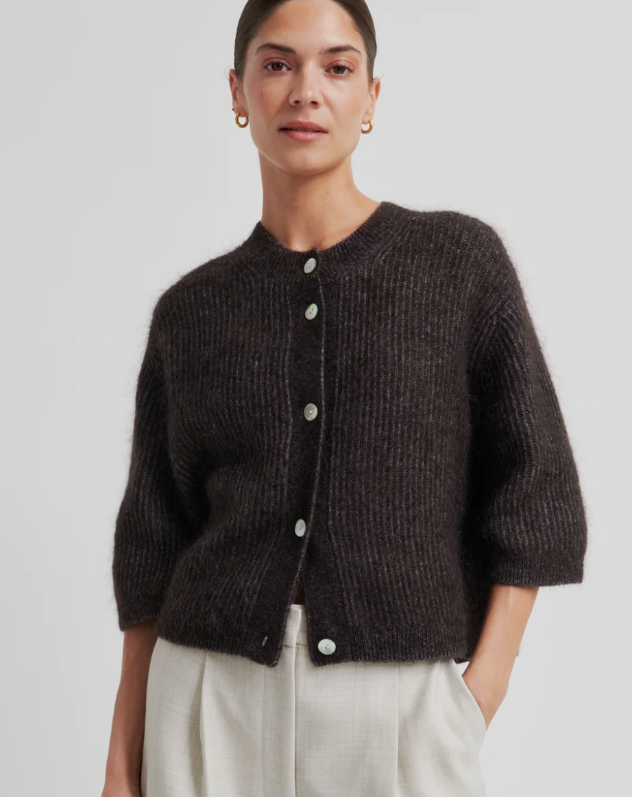 Andrea Knit Rib Cardigan