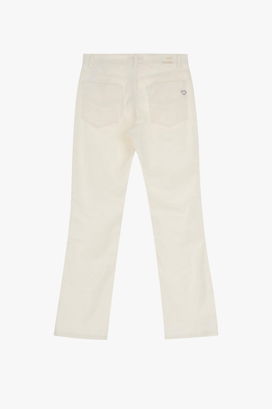 Fine pocket cotton jeans