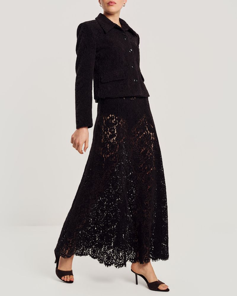 Lace Velvet Skirt