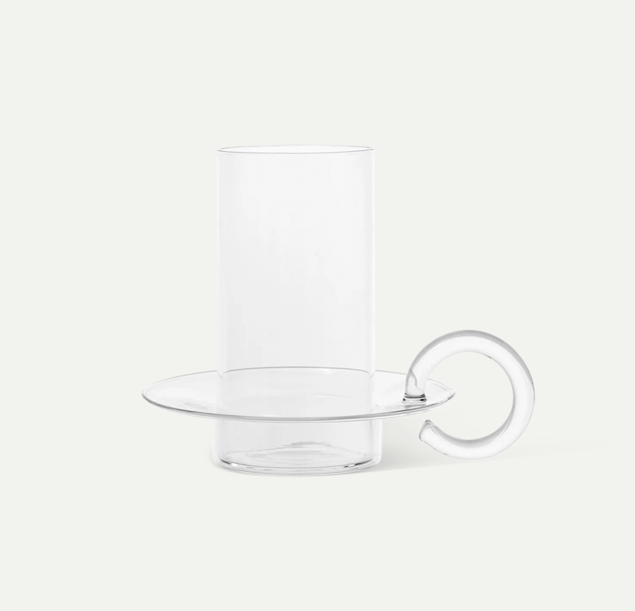 Luce candle holder - clear