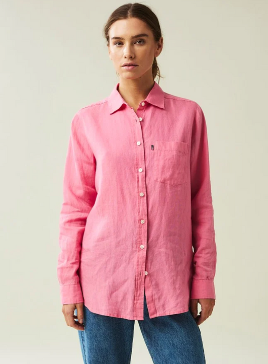 Isa Linen shirt - Pink