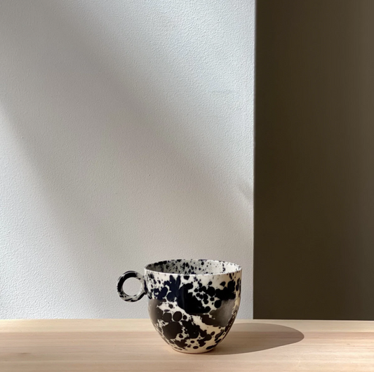 Black Splatter Mug - Ceramics