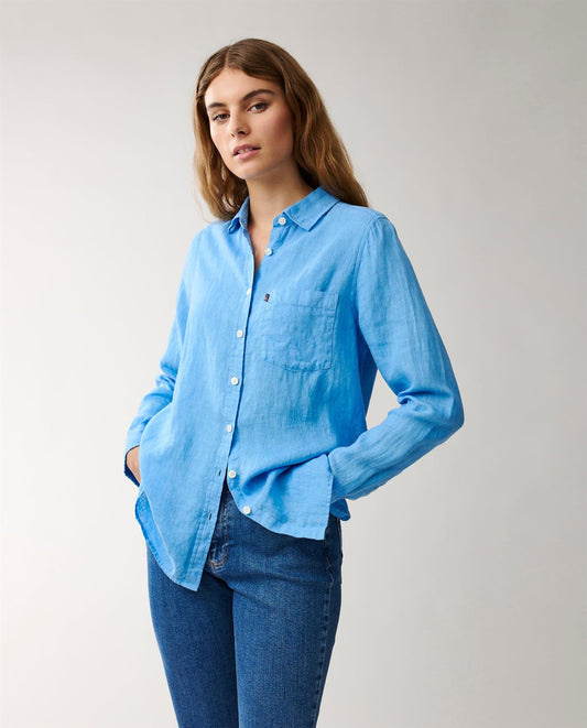 Isa Linen shirt - Blue