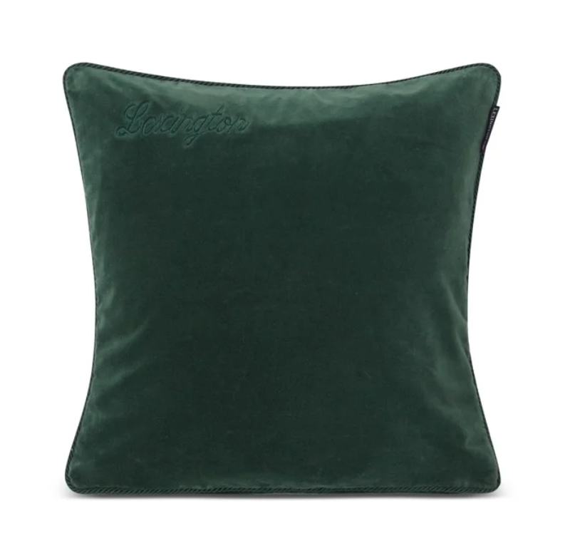 Velvet pillowcase - green