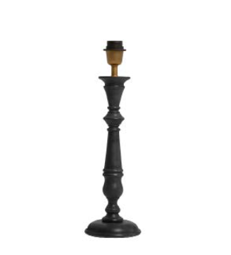 Wooden table lamp - medium black