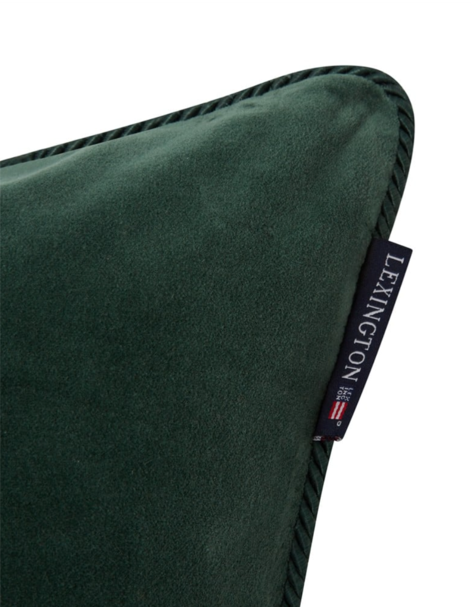 Velvet pillowcase - green