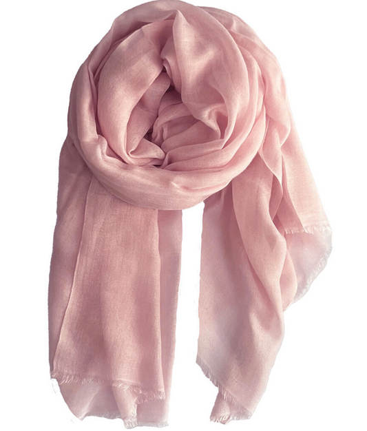 Summer scarf - Barely pink